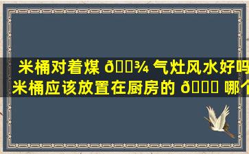 米桶对着煤 🌾 气灶风水好吗(米桶应该放置在厨房的 🐘 哪个方位)